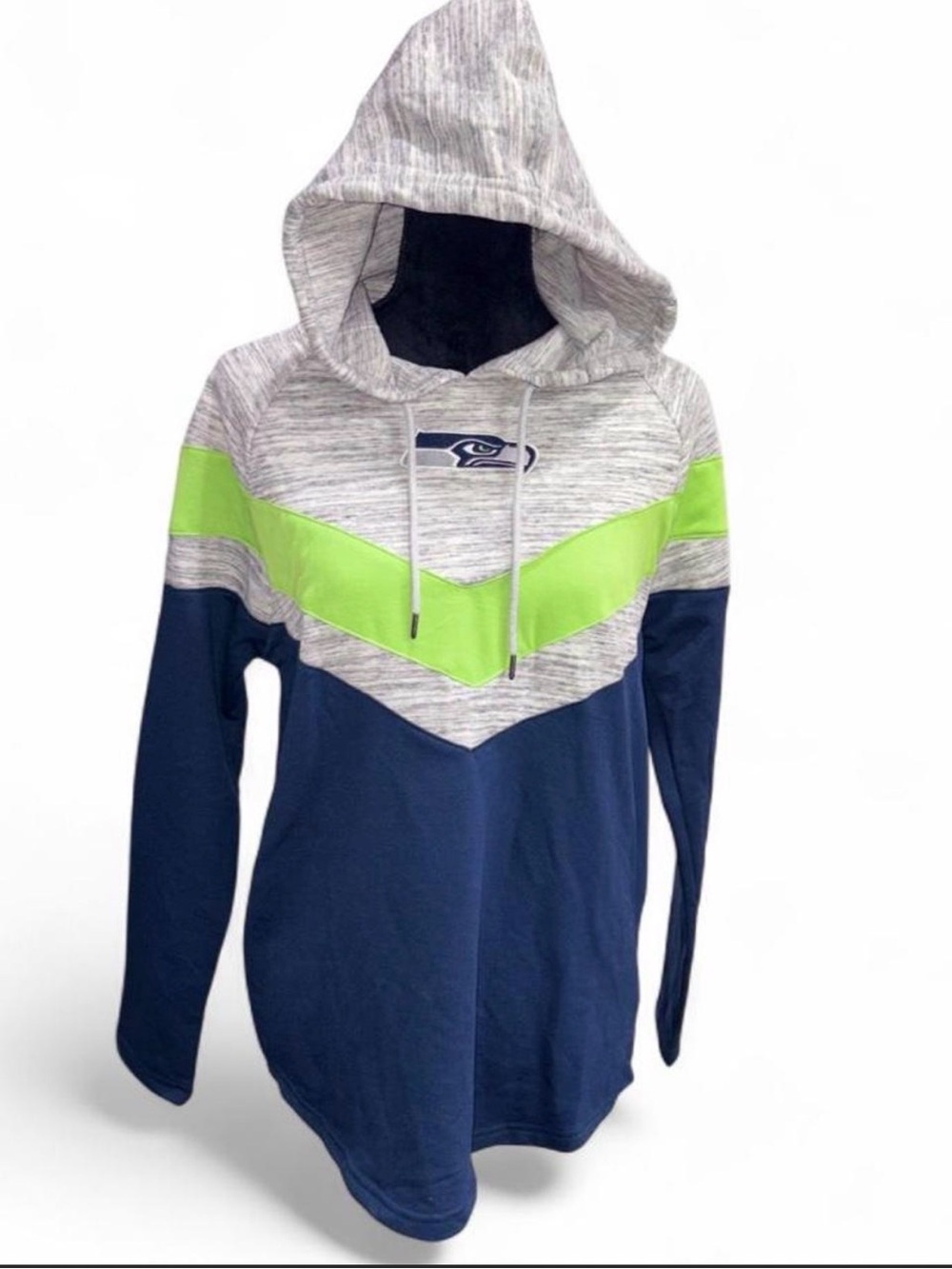 Women's nfl team apparel hooded Colorblock sweatshirt size M